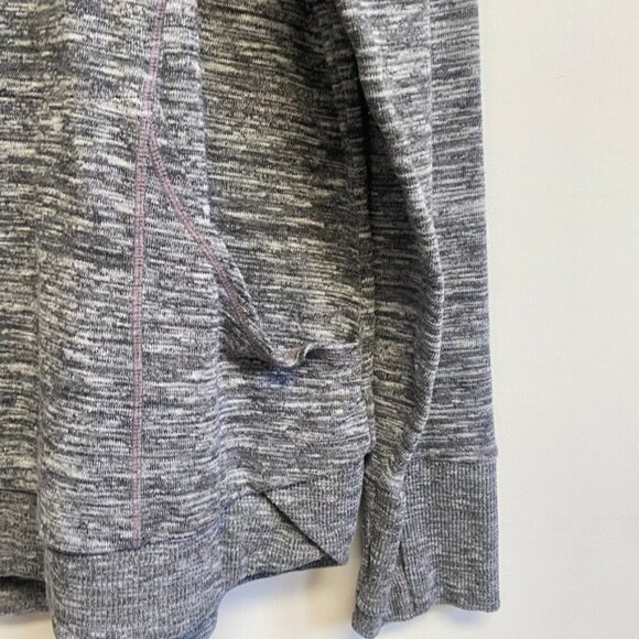 Athleta Heather Gray Techie Cowl Neck Sweatshirt - Picture 3 of 12